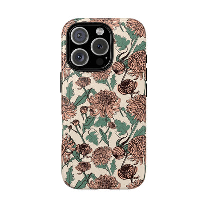 Floral Tough Case For iPhone