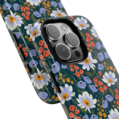 Floral Tough Case For iPhone