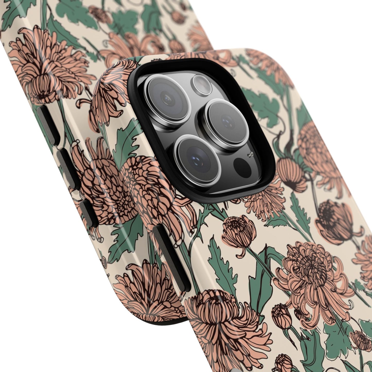 Floral Tough Case For iPhone