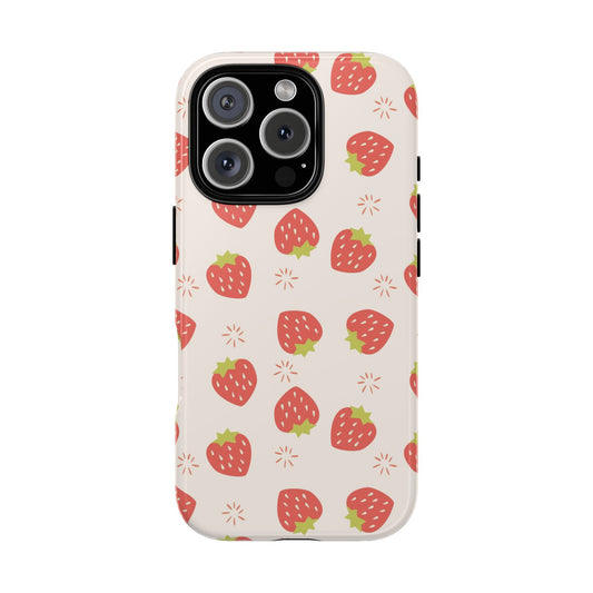 Strawberries Tough Case For iPhone