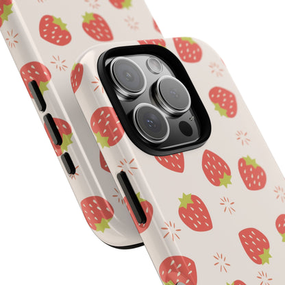 Strawberries Tough Case For iPhone