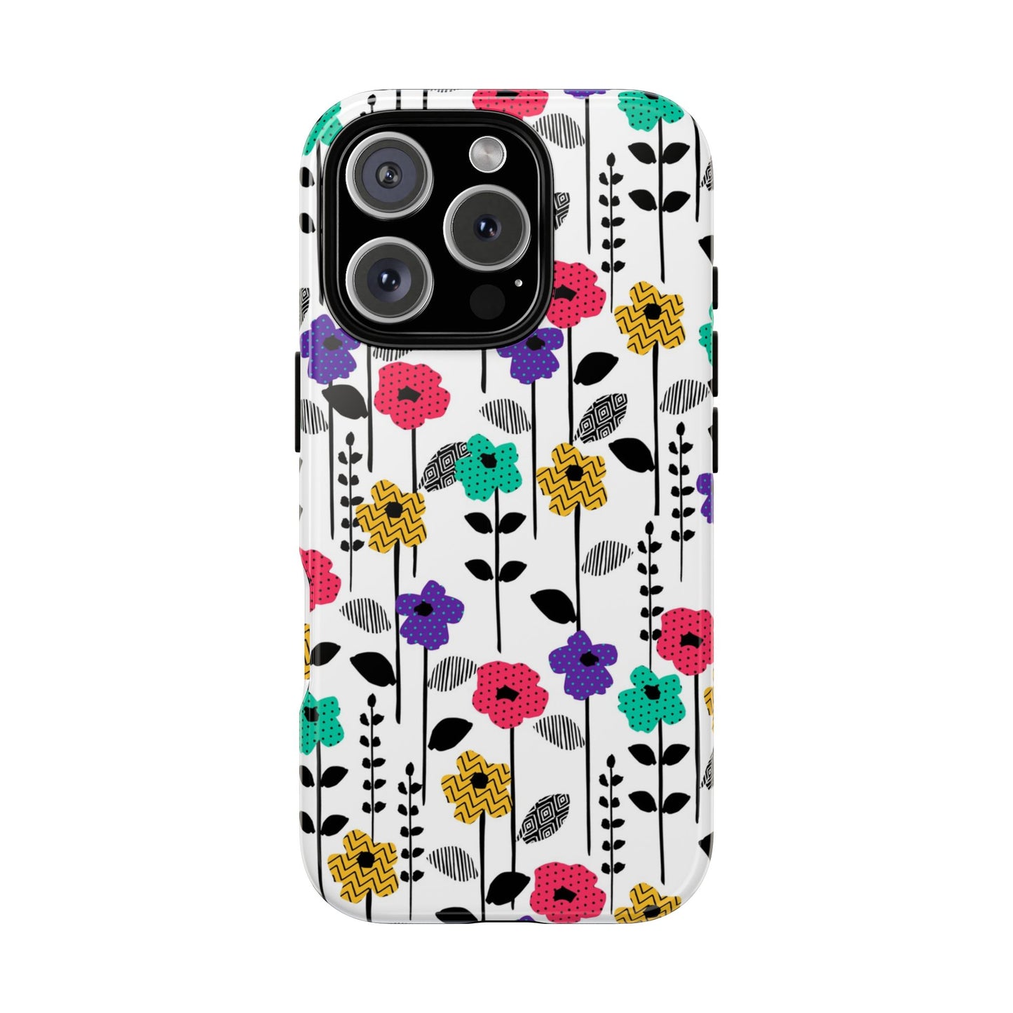 Floral Tough Case For iPhone